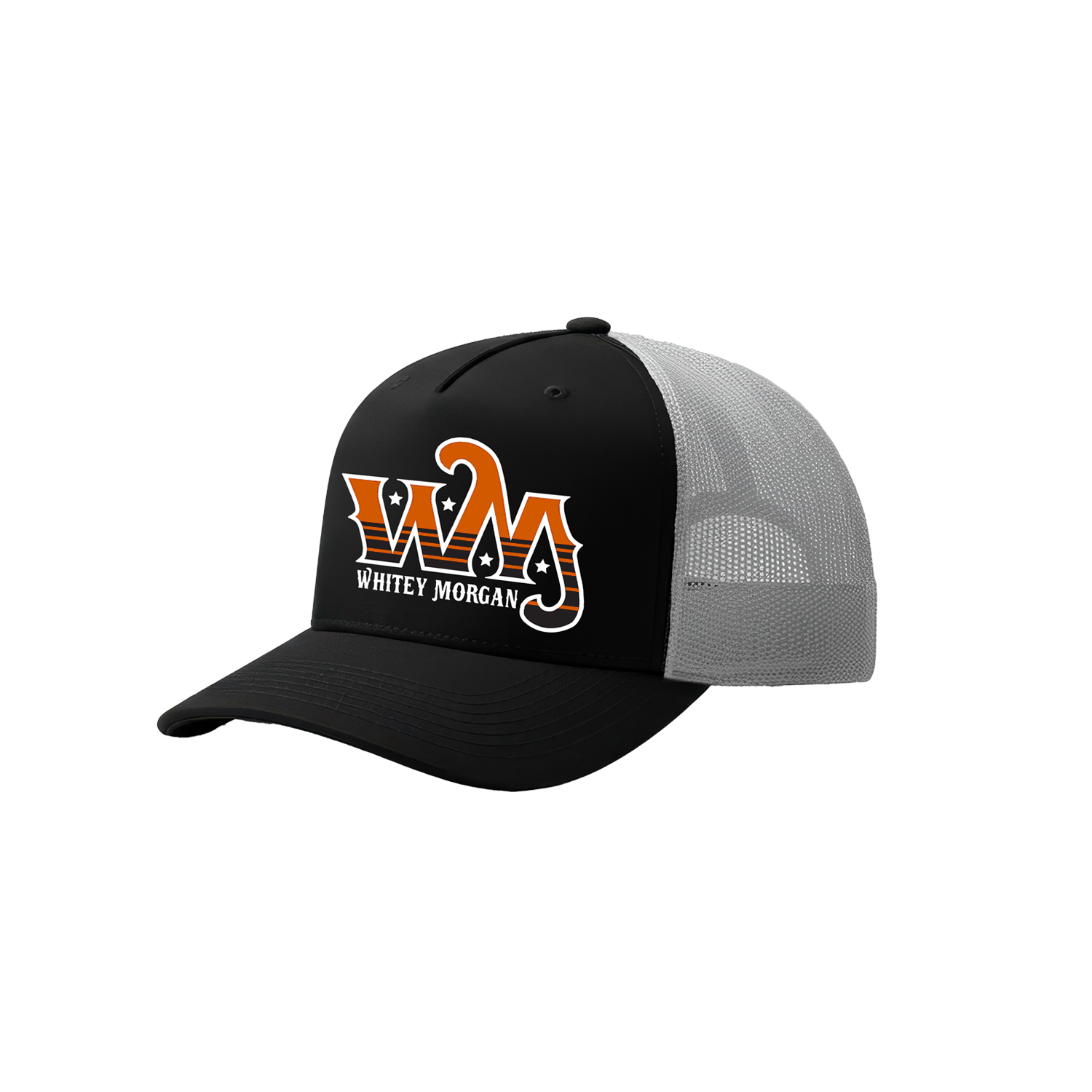 Black/Orange "WM" Trucker Hat