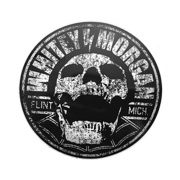 Black & White Skull Sticker