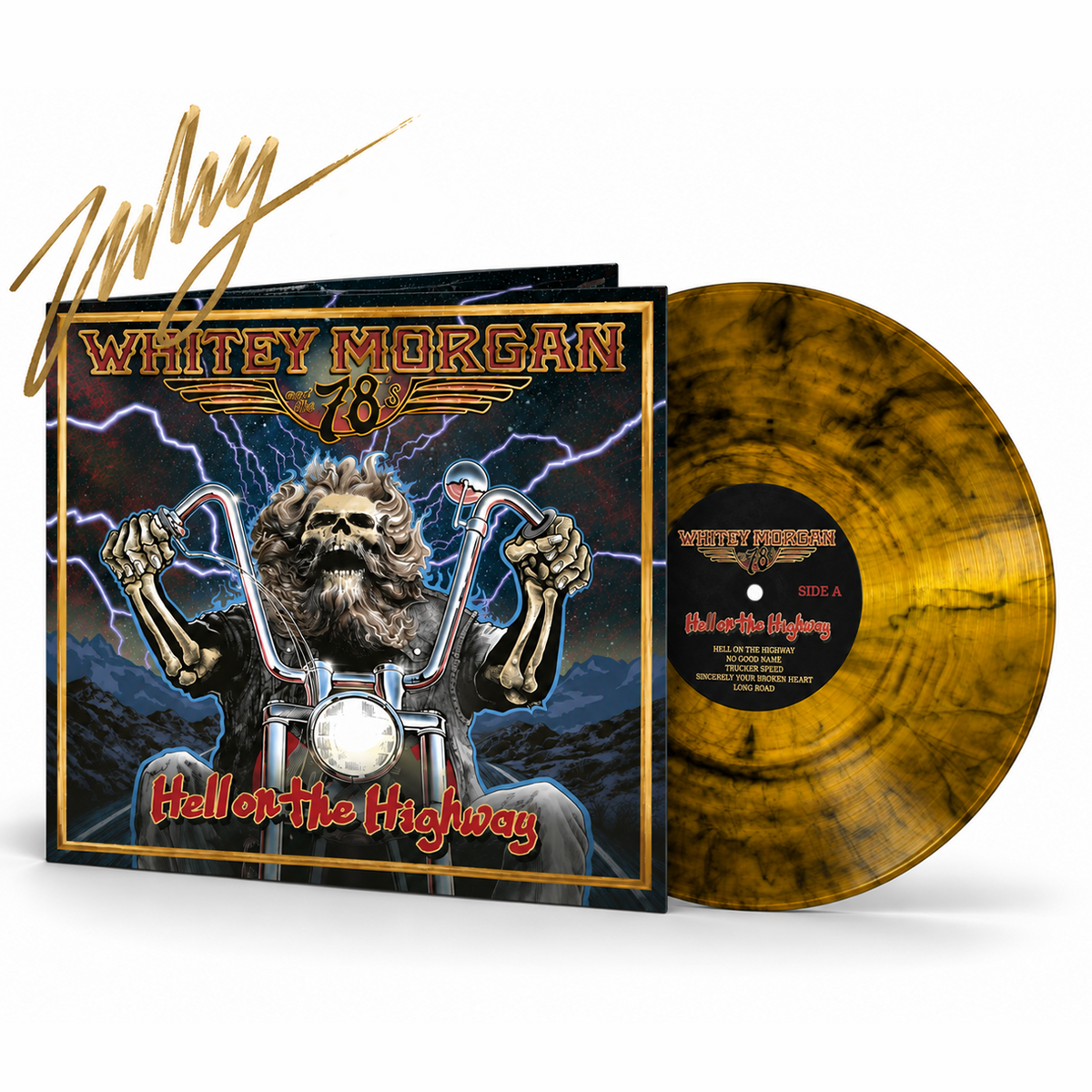Hell on the Highway - Gold Smoke Vinyl (Signed) Limited Qty 150