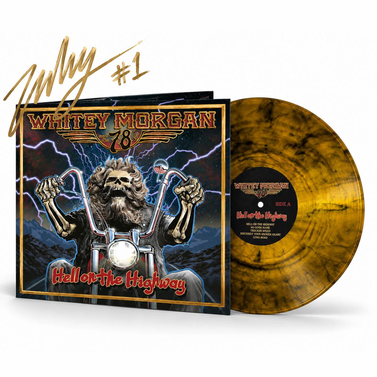 Hell on the Highway - Gold Smoke Vinyl (#1-100 Signed & Numbered)