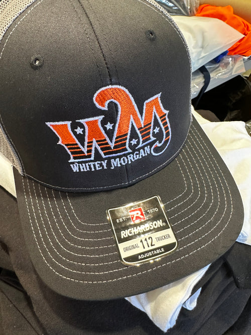Black/Orange "WM" Trucker Hat