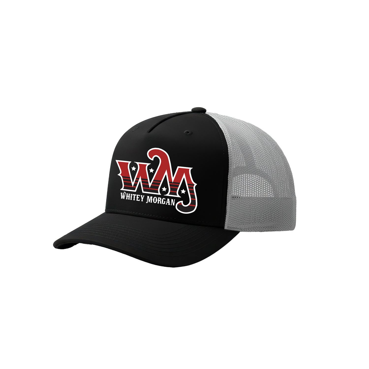 Black/Red "WM" Trucker Hat