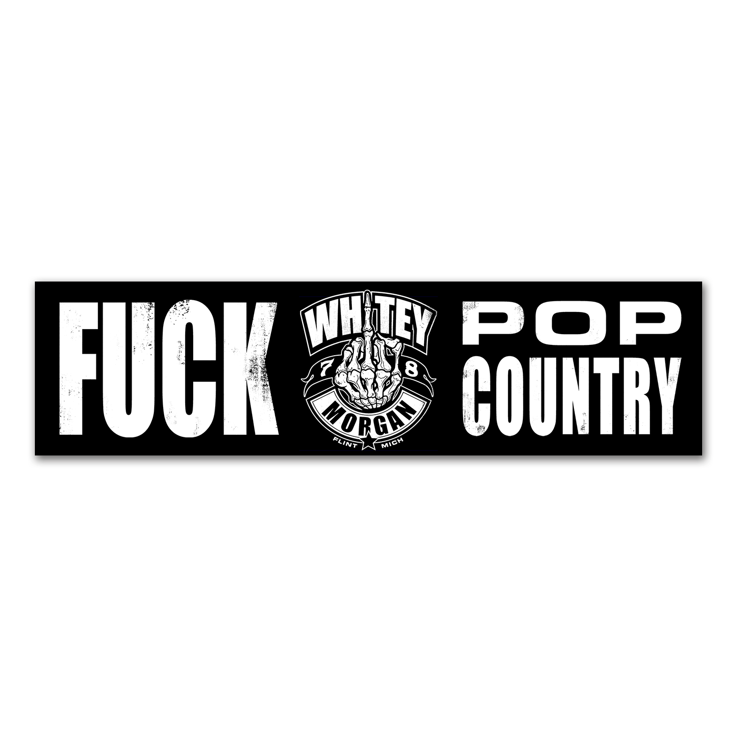 F*ck Pop Country Bumper Sticker