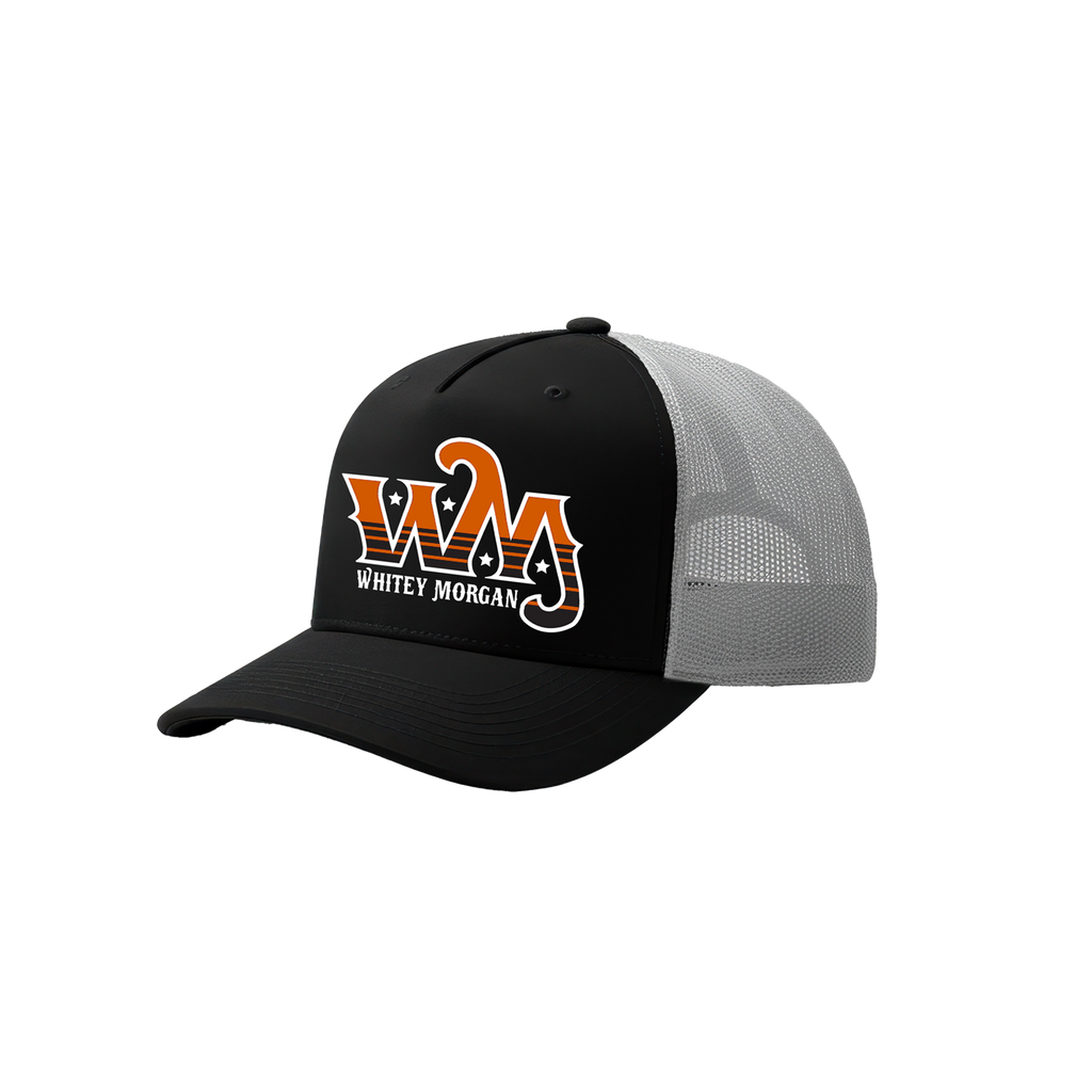 Black/Orange "WM" Trucker Hat