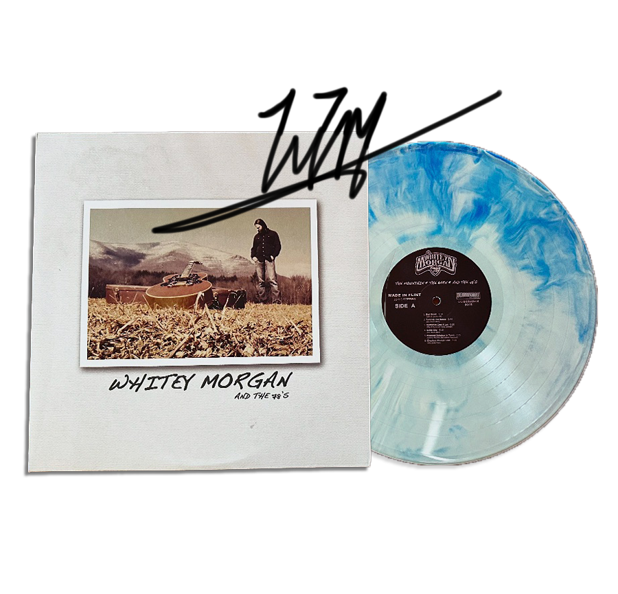 'Whitey Morgan & The 78's' Blue Bone Splash Vinyl #1-100 Signed & Numbered (Limited Qty. 100)