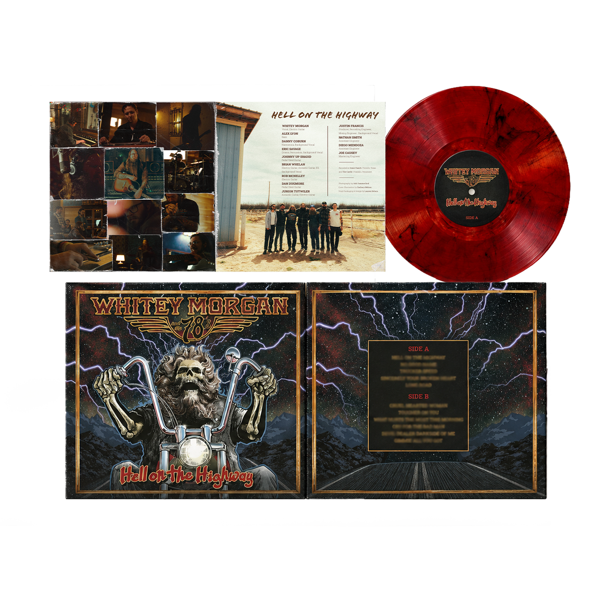 Hell on the Highway - Red Asphalt Vinyl