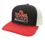 Black/Red "WM" Trucker Hat
